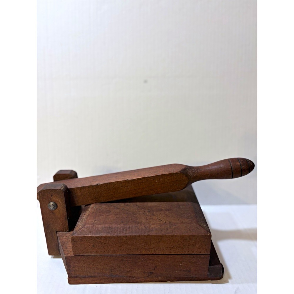 Primitive Handmade Wooden Tortilla Press Maker, Heavy Duty 10-Inch